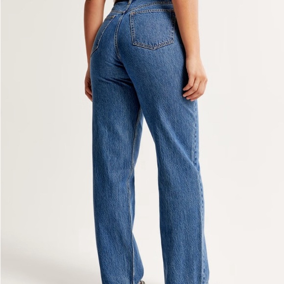 Abercrombie & Finch curve love loose high rise jeans size 2 long - Picture 2 of 6